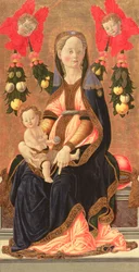 マドンナと子供、1450年頃（パネル上のテンペラ）